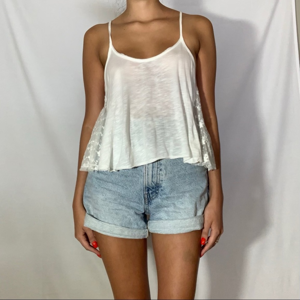 white lace top size: small